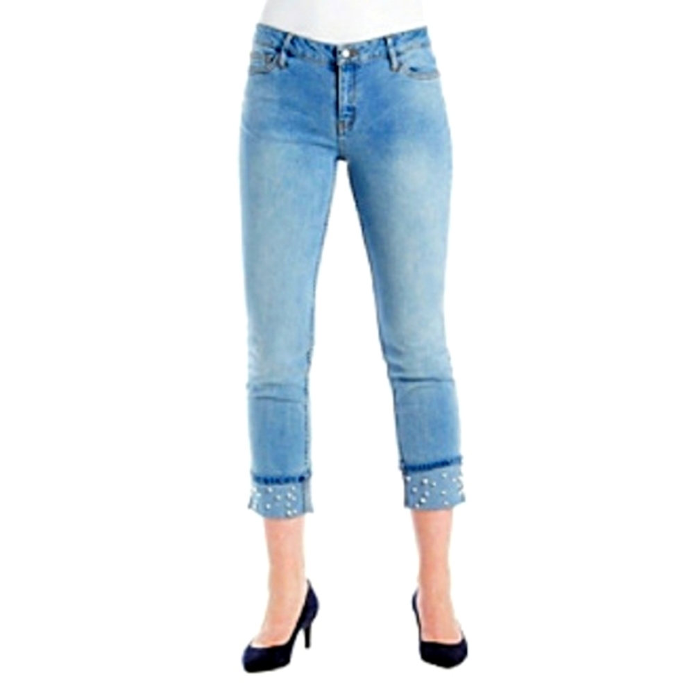 Penelope Rose Pearl Cuff Straight Leg Ankle